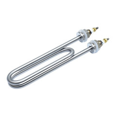 Rezistenta Electrica 1500W din Inox, 2 Spire 165x45mm, Filet M14, Tub Ø8mm, 220V