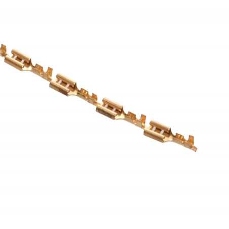 Papuc electric mamă din alamă pentru bară, 4,8 mm – set 100 bucăți