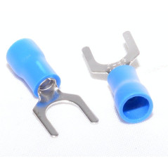 Papuc Electric tip Furca ø 6mm Albastru ,100Buc/Set