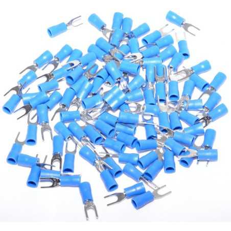 Papuc Electric tip Furca ø 4mm Albastru ,100Buc/Set