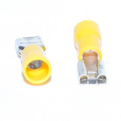 Papuc Electric Galben Mama 6,3mm ,100buc/set