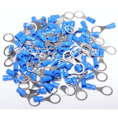 Papuc Electric Izolat Albastru tip Inel ø 10mm ,100Buc/Set