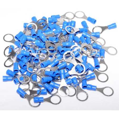 Papuc Electric Izolat Albastru tip Inel ø 10mm ,100Buc/Set