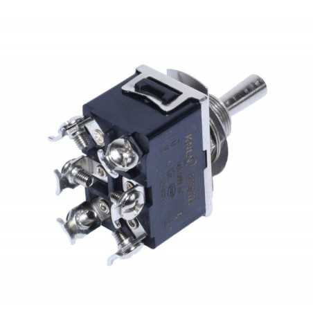 Intrerupator Basculat Dublu 6P cu Revenire / On-Of-On