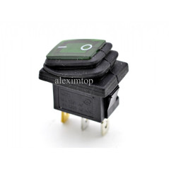 intrerupator IRS Mic verde cu cauciuc 125/250V - 6/10A