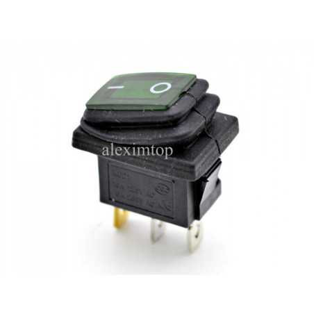 intrerupator IRS Mic verde cu cauciuc 125/250V - 6/10A