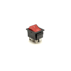 Intrerupator IRS Lat 6 Contacte Rosu KCD4 16A-250V