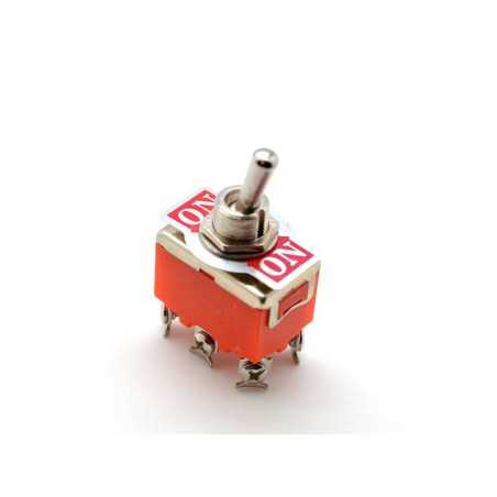 Intrerupator Basculant Dublu On-On Metal 220V-15A
