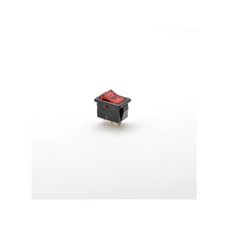 Intrerupator Mic IRS 220V Led Rosu 3P, 21x15mm