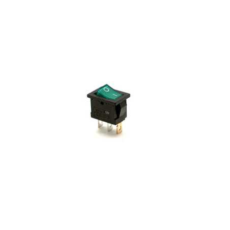 Intrerupator IRS 12V led Verde, 21x15mm