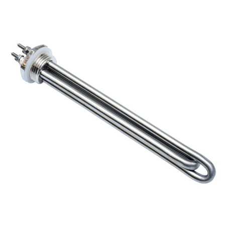 Rezistenta Solara 12V din Inox pentru Boiler 2x300W, DN25, L200mm, R170