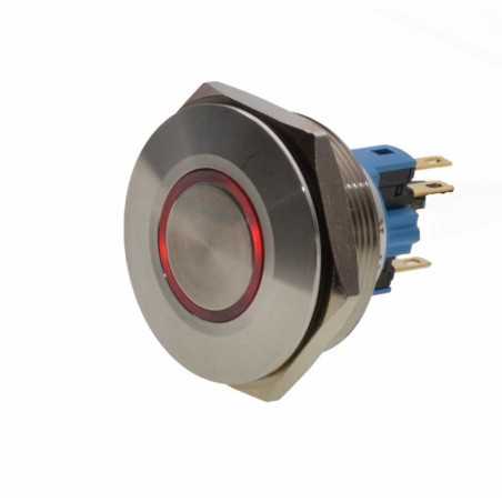 Push Buton 30mm/24V Led Rosu