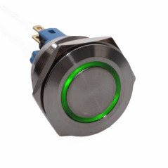 Push Buton 25mm/24V Led Verde