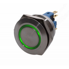 Push Buton 25mm/24V Led Verde
