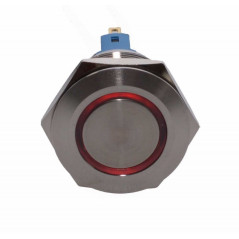 Push Buton 25mm/24V Led Rosu