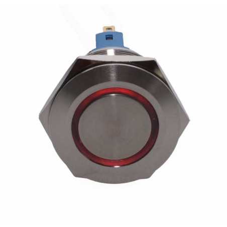 Push Buton 25mm/24V Led Rosu