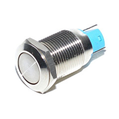 Intrerupator Push Metalic 12mm 220V