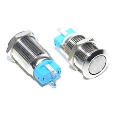 Intrerupator Push Metalic 12mm 220V