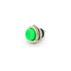 Push Buton cu Metal, Verde fara Retinere 220V/3A