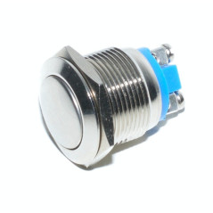 Intrerupator Push Metalic 19mm cu Revenire