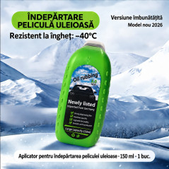 Perie Auto pentru Curatarea Parbrizului si Oglinzilor, Indepartarea Peliculei de Grasime, 150 ml, 10 x 8 x 5 cm, Verde