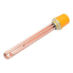 Rezistenta Boiler din Cupru 6000W cu Teaca pentru Termostat, 220V, Lungime 240mm