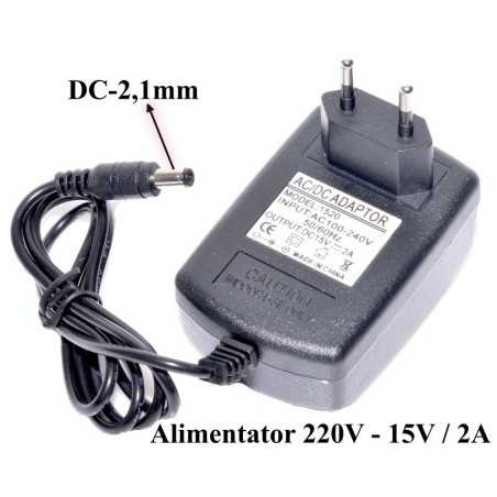 Alimentator Electric Stabilizat AC/DC, 220V-15V/2A
