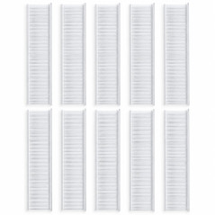 Set 10 Benzi cu Agrafe din Plastic pentru Pistol de Etichetat Textile, 2 Dimensiuni, Transparent