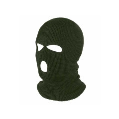 Cagulă cu 3 Găuri, Verde, Acrilic, Mărime Universală