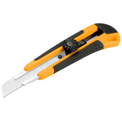 Cutter cu lama cu clic 18x100 mm cu buton rotativ de fixare,