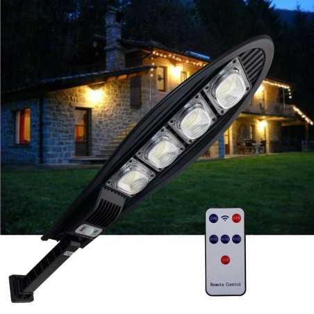 Lampa Solara 168 LED Senzor De Miscare Si Telecomanda 80W W779B