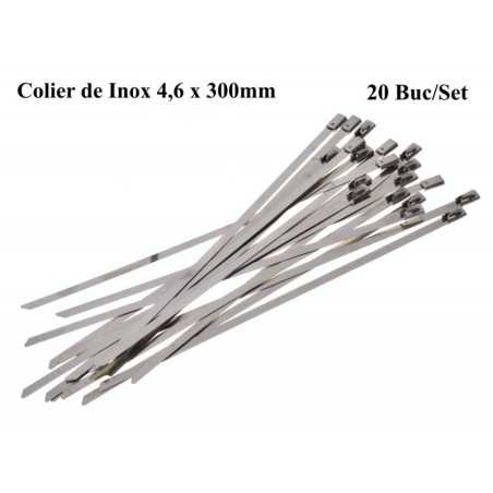 Colier de Inox 4,6 x 300mm , 20Buc/Set