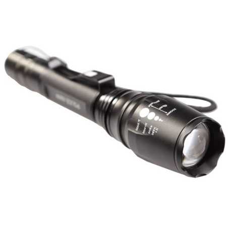 Lanterna LED Cree XML T6 Cu 2 Acumulatori si Incarcator Priza si Masina