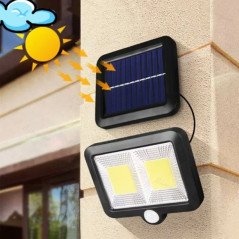 Lampa Solara Cu 2 COB-uri Acumulator Si Telecomanda